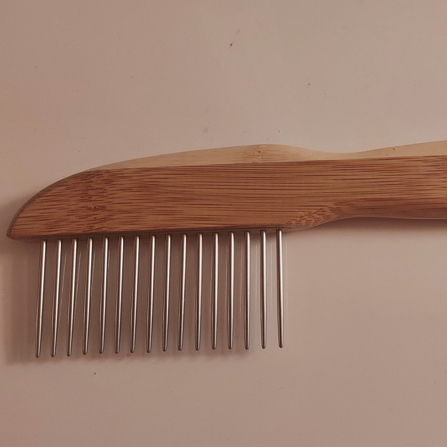 Bamboo handle detangling comb