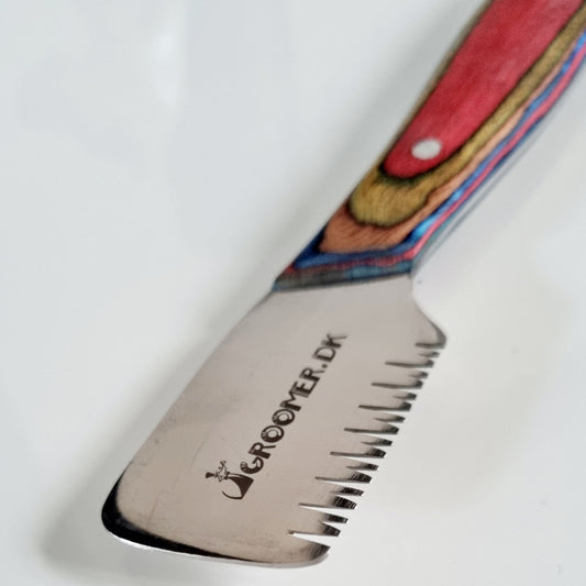 Danish RAINBOW - Double Grosier - Knife for trimming, professional stripping