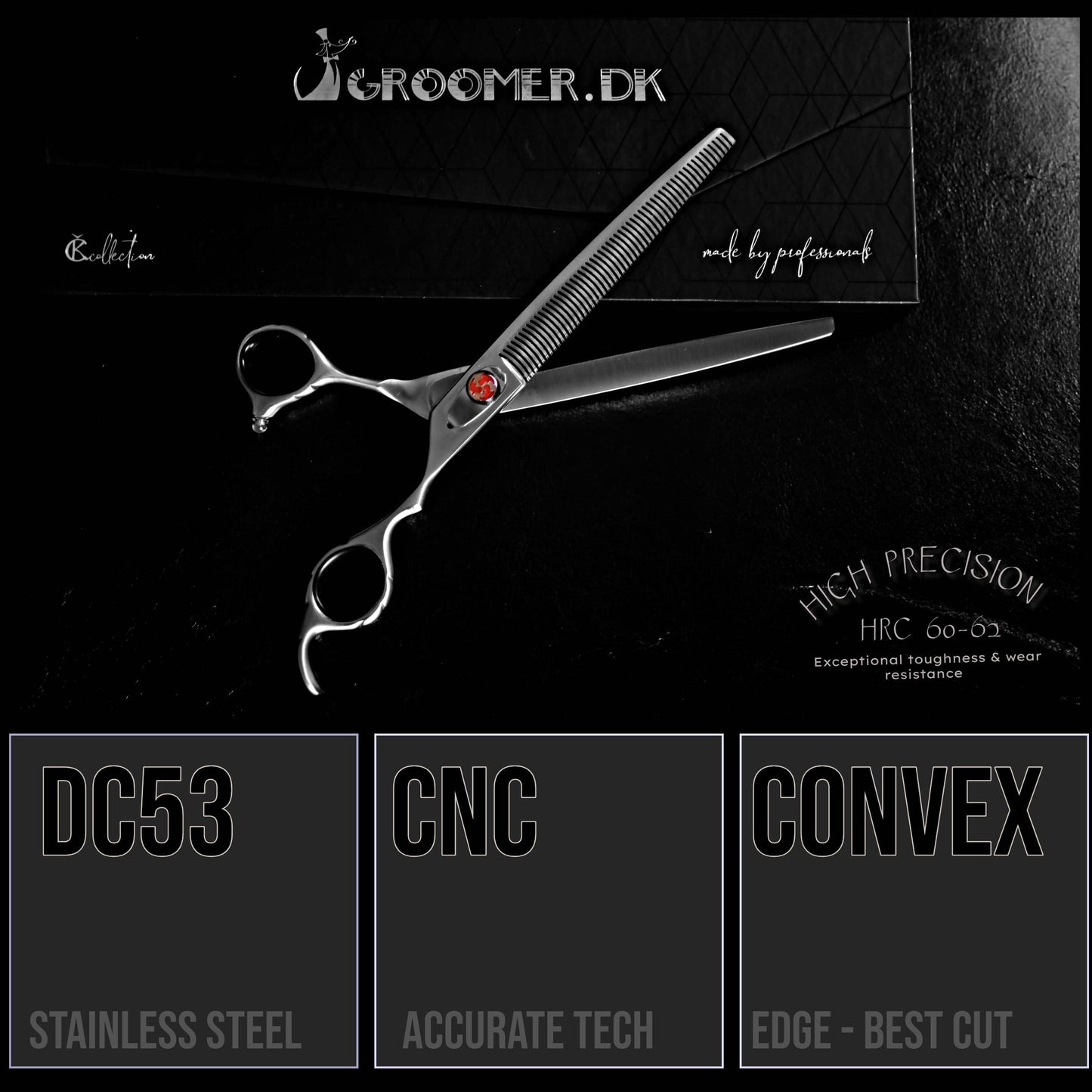 Scissors Set - SILVER SHARK professional SET 8"